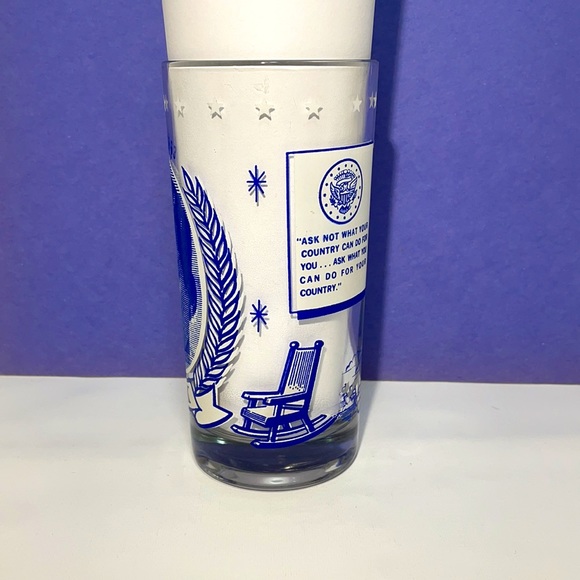 JFK Vintage Memorial Collectors Drinking Glass - Picture 2 of 8
